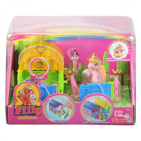 Simba Filly Unicorn Fantasy Regenbogenhaus mit Filly Pferd 5