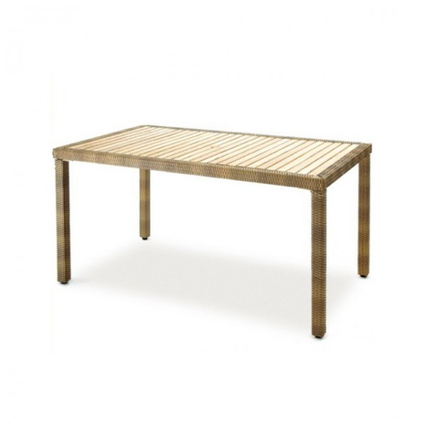Gartenmobel Alu Champagner : BELARDO Gartentisch Teak mit Rattan Gartenmöbel Teak Teaktisch 150×90 Gartenmobel Alu Champagner : BELARDO Gartentisch Teak mit Rattan Gartenmöbel Teak Teaktisch 150×90