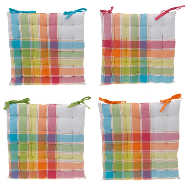Zurbruggen Gartenmobel Prospekt : karierte Stuhlkissen 40×40 pink blau orange grün Sitzkissen Auflagen Zurbruggen Gartenmobel Prospekt : karierte Stuhlkissen 40×40 pink blau orange grün Sitzkissen Auflagen
